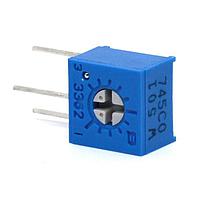 Bourns 3362W-1-500LF 0.25 in Square Trimming Potentiometer 1/4IN SQ 50 OHMS 10% 0.5WATTS