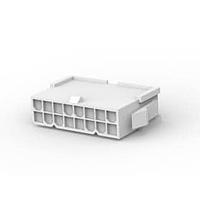 AMP Connectors - TE Connectivity 1-1586861-6 Plug Housing 16P PLUG PNL MNT GLOW WIRE