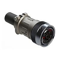 Amphenol SINE Systems AHDM06-24-91SR-059 Receptacles Size 24, 9 Position ISOBUS Plug Kit, Socket Contacts with Cable Clamp Backshell  Socket Contacts, Reduced Diameter seal, Wide Thread Adapter (WTA)