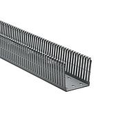 HellermannTyton 184-33000 High Density Slotted Wall Wiring Duct High Density Slotted Wall Wiring Duct, 3" x 3", Non-Adhesive, PVC, Gray, 30ft/Box