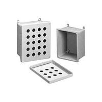 Hammond Manufacturing PJ864HP6 Pushbutton Enclosures N4X Wallmount Encl - 8.00 x 6.12 x 4.13 - Fiberglass