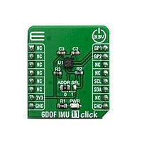Mikroe MIKROE-3869 Acceleration, Magnetometer, Temperature Sensor 6DOF IMU 11 Click