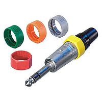 NEUTRIK PCR-4 Phone Connectors ID RING YELLOW FOR NP*C PLUGS
