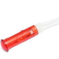 Mallory Sonalert FL1P-6QW-2-R24V Indicators LED RED 6MM SNAP 24VAC/DC