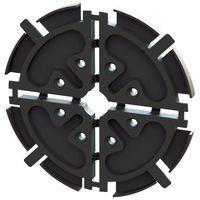 Essentra Components EFA04-21-001 Fiber Reel Fiber Rl,Black,25MM Rad,6.35MM Spc