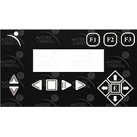 Matrix Orbital KPP204A-BK LCD Graphic Displays 15 BUTTON KEYPAD OVERLAY