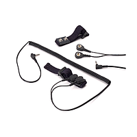 Statico S1050DC-06 Dual Conductor Wrist Grounding Strap for Resistive Base Constant Monitor (Fabric Wrist Band; 6’ Coil Cord)
