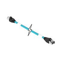 Molex 1201080591 Ethernet Cables / Networking Cables ENET RJ45/RJ45 2PR 14M TPE TEAL