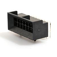 Molex 44428-1401 Shrouded R.A. RECPT 14P tin w/snap-in pegs