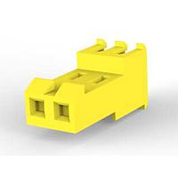 AMP Connectors - TE Connectivity 3-640600-2 Receptacle Housing FEED THRU WO TAB 2P L.R. yellow 20 AWG
