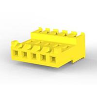AMP Connectors - TE Connectivity 3-644466-5 Receptacle Housing FEED THRU W TAB 5P L.R. yellow 20 AWG