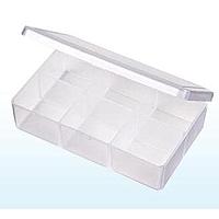 Flambeau T220 Multiple Compartment Six-Compartment Box 4 3/8" x 2 5/8" x 1" (11.11 x 6.67 x 2.54 cm)