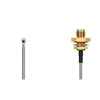 GCT (Global Connector Technology) CAB421RF-0050-A-1 RF Cable Assemblies I-Pex MHF 4L Lck RA Plug2RPSMA STRJck Rvrs plrty F Mt , 3GHz,50mm 1.37mmBlk