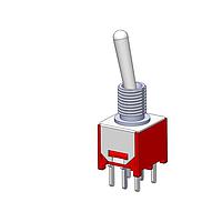 Mountain Switch 108-0043-EVX Toggle Switch DPDT ON-ON