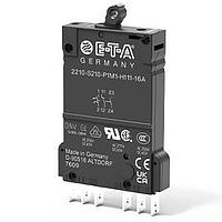 E-T-A Circuit Breakers 2210-S211-P1F2-Z141-0.1A Circuit Breakers 1077, 1P, PL, 277VAC/65VDC, F2, 1NC AUX INT and ON, 0.1A