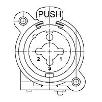 Switchcraft PXCST Phone Connectors Combo Jack, Straight (Vertical) PC Mount