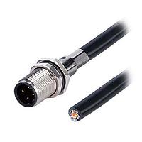 Same Sky (formerly CUI Devices) CDM1262-04D-MW-F12-050-67 Sensor Cables / Actuator Cables Solder Type,Front Fasten M12*1.0,D-Code 4PIN ,Screw Copper alloy,PUR 1.0M