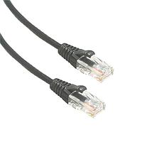 Amphenol Cables on Demand MP-64RJ4528GK-001 Cat 6 UTP SLIM CAT6 28AWG BLACK 1FT