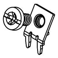 Keystone Electronics 8184-2 Screw Terminals SCREW TERMINAL W/ RED SCREW HEAD