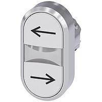 SIEMENS A6X30140801 Flat Button TWIN PUSHBUTTON. WHITE. WHITE