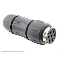 Eaton Souriau-Sunbank UTGX1JC147SSCR Receptacles In line receptacle, with cable gland backshell, with 7 female screw contacts,  IP68/69K