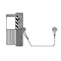 Glenair D38999/33K11N Receptacle Cover PROTECTIVE CVR RCEPT