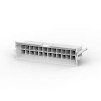 AMP Connectors - TE Connectivity 2-1586587-4 Shrouded 24 POS HDR 94V-0 W/DRAIN HOLE