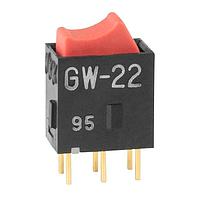 NKK Switches GW22RCP Rocker Switches DPDT ON-ON RED ROCKER ACTUATOR