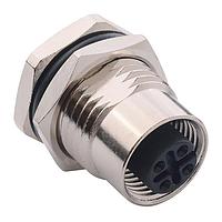 NorComp 860-004-213R004 Connectors M12 4 Pos F Pan mnt thru hole