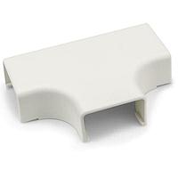 HellermannTyton TSR3FW-21-1 Wire Ducting & Raceways Tee Cover, 1-3/4", 1" Bend Radius, PVC, Office White, 1/bg