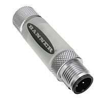 Banner Engineering S15LPSQ Photoelectric Sensors S15L Pro Series: RGB Modbus Status Indicator; Voltage: 12-30 V dc; Housing: PVC; IP65, IP67, IP68; Colors: Multicolor; Male-Female 4-pin M12 Integral QD