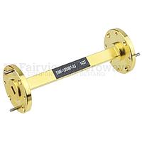 Fairview  SMF-19S001-03 WR-19 Waveguide Section 3 Inch Length Straight Using UG-383/U-Mod Flange With a 40 GHz to 60 GHz Frequency Range in Instrumentation Grade