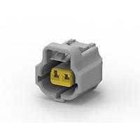 AMP Connectors - TE Connectivity 2822363-4 Housings EJ-2 DBL LCK PLG 2P ASSY B LIGHT GRAY