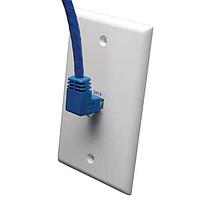 Tripp Lite N204-003-BL-UP Cat 6 CAT6 RJ45 RA UP/RJ45 3' PATCH BLUE