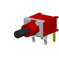 Dailywell 8AS9P1A1M6NRES Subminiature Sealed Sub-miniature Pushbutton SPST switch on-mom right angle pc thru-hole