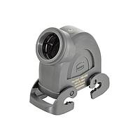 HARTING 19430160538 Headers & Wire Housings Han-Eco 16B Hood Double Lever, Side Entry, w/ levers on hood, M40 - w/o gland
