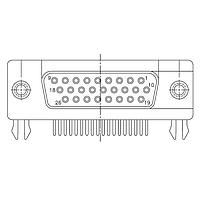 Amphenol Commercial Products 17EBH-026-S-AM-0-10 High Density D-Sub Connectors D-SUB HD R/A