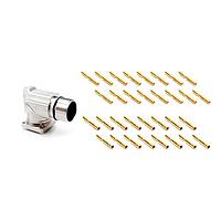 Amphenol SINE Systems MA7RAE1602S-KIT Circular Metric Connectors 16 Pos female skts Large flange