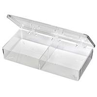 Flambeau A214 Multiple Compartment Two-Compartment Box 6 3/4" X 3 3/16" X 1 3/16" (17.15 x 8.10 x 3.02 cm)