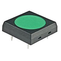 NKK Switches JF15SP2F Tactile Switches OFF-(ON) SQUARE BODY GREEN ROUND ACTUATOR