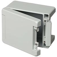 BOPLA 00113235 Enclosures for Industrial Automation ENCLOSURE, BOCUBE ALU, 159 X 128 X 90MM, LT GRA, HINGED LID, FLAT, ALUMINUM, BA 141309-7035