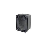 Bud Industries PTK-18420-C Electrical Enclosures PC+10% Fiberglass Box with Knockouts and Clear Cover (4.3 X 3.2 X 2.8 In)