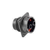 Amphenol SINE Systems RTS018N2S03 Receptacles Receptacle, Square Flange, 2 Position, Female, Shell Size 18, with Silicone Seal