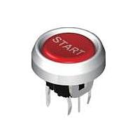 Diptronics ML6-H5R42RVA Tactile Switches Through Hole 6*6 (LED Color+CAP)
