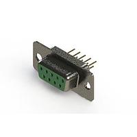 EDAC 628-M09-221-GN1 D-Sub Connectors - Standard Density Vertical Machined D-Sub Connector
