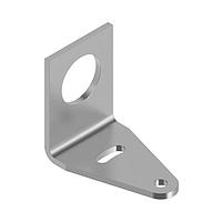 Banner Engineering SMB18A Right Angle Mount Bracket Bracket: 18 mm Right-Angle-mount; Material: 11 Gauge Stainless Steel; Curved mounting slot for versatility/orientation; Clearance for M4 #8 hardware