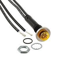 VCC 6010M3 Neon Panel Mount Indicators AMBER DIFFUSED 3/8" MOUNTING HOLE