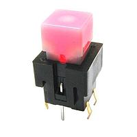 E-Switch LP15S1WHTWHTN Standard Switches Pushbutton, SPST, Off-On, Through Hole , White, LED, White