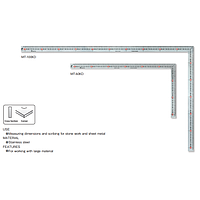 NIIGATA SEIKI MT-60KD Square ruler, 600x300 mm
