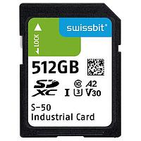 Swissbit SFSD512GL1AM1TB-I-XG-211-STD Memory Cards Industrial microSD Card, S-56u, 32 GB, 3D PSLC Flash, -25 C to +85 C